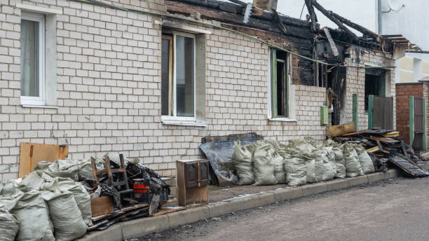 Professional Soot Cleanup technician working in Raritan, NJ